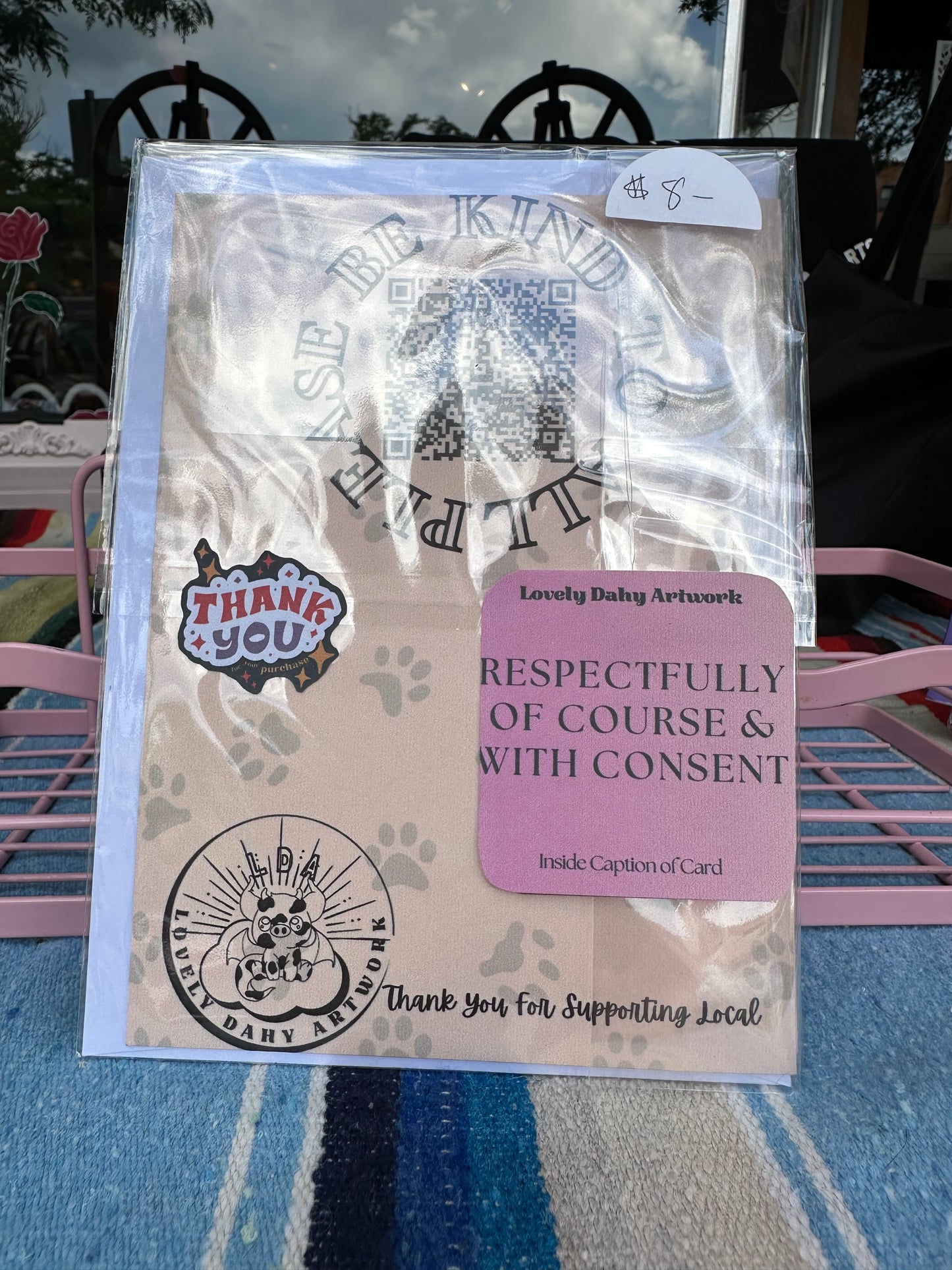 Ally-Coon Greeting Card