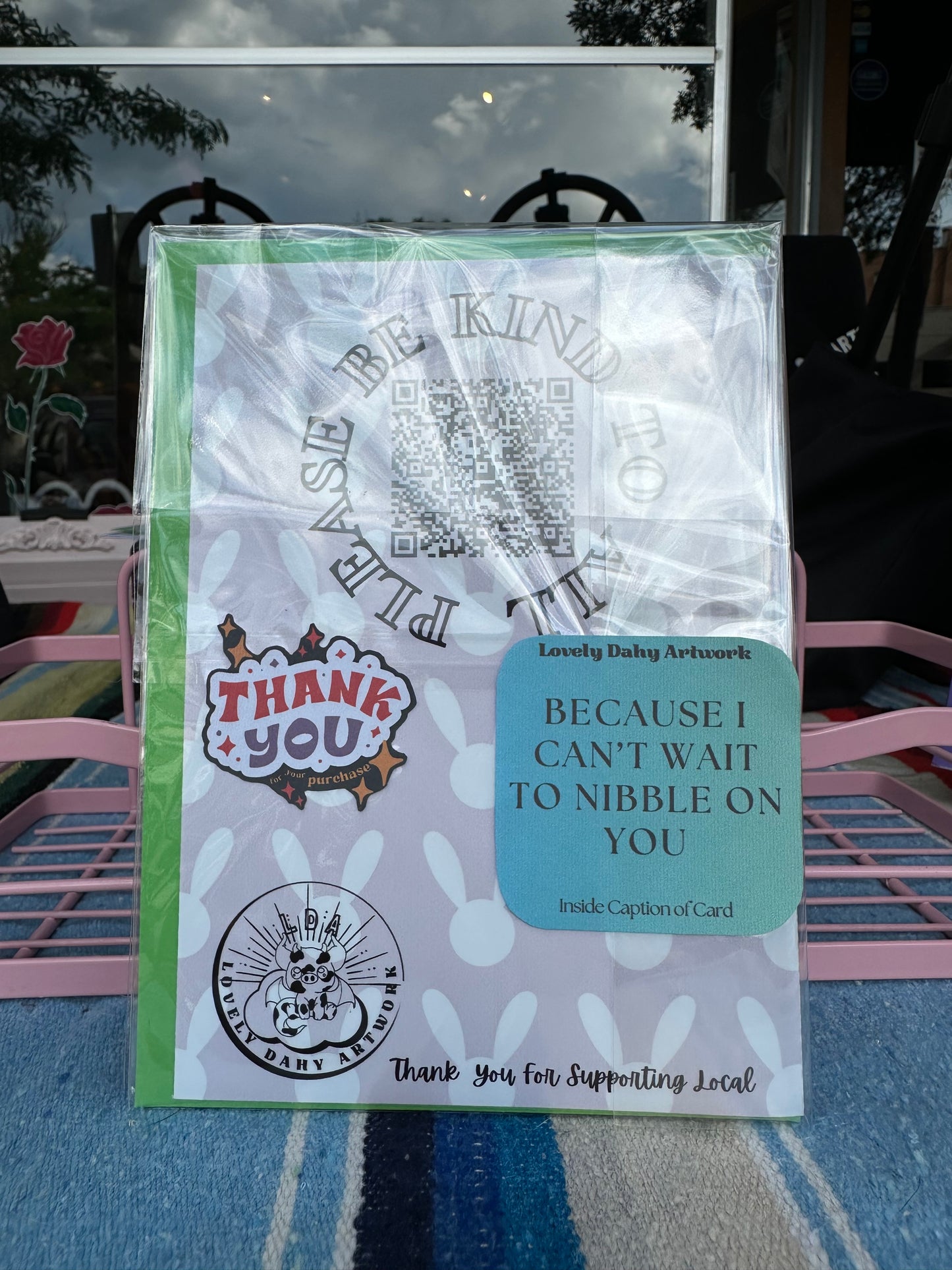 Transgender Love Bunny Greeting Card