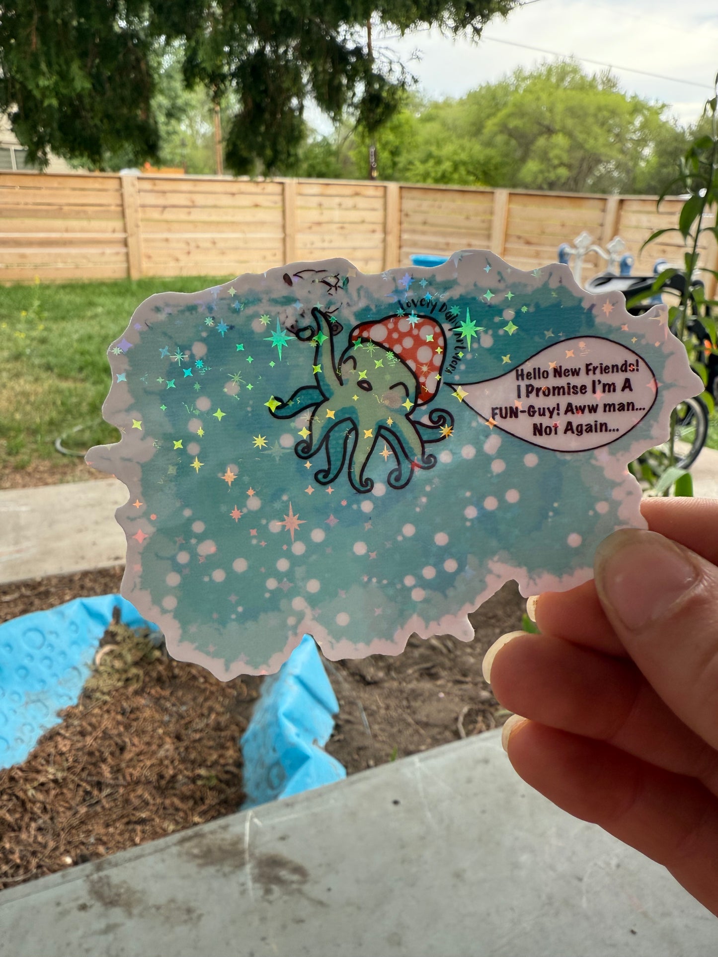 Mushroom Kracky Vinyl Sticker