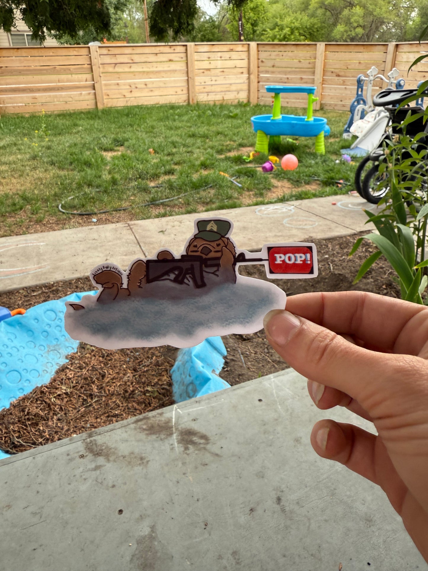 Otter Pop Vinyl Sticker