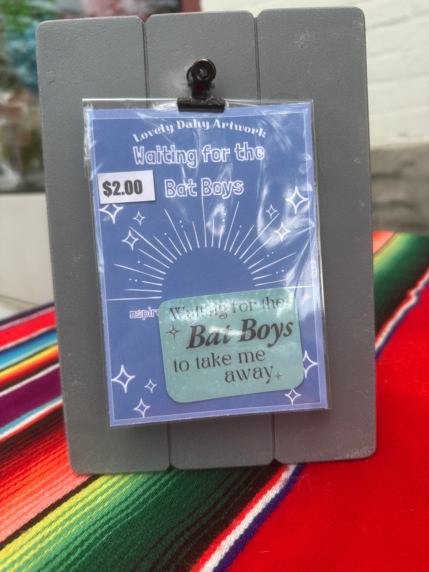 Waiting for Bat Boys Vinyl Sticker – ACOTAR Inspired, Empowered Book Girlies Collection