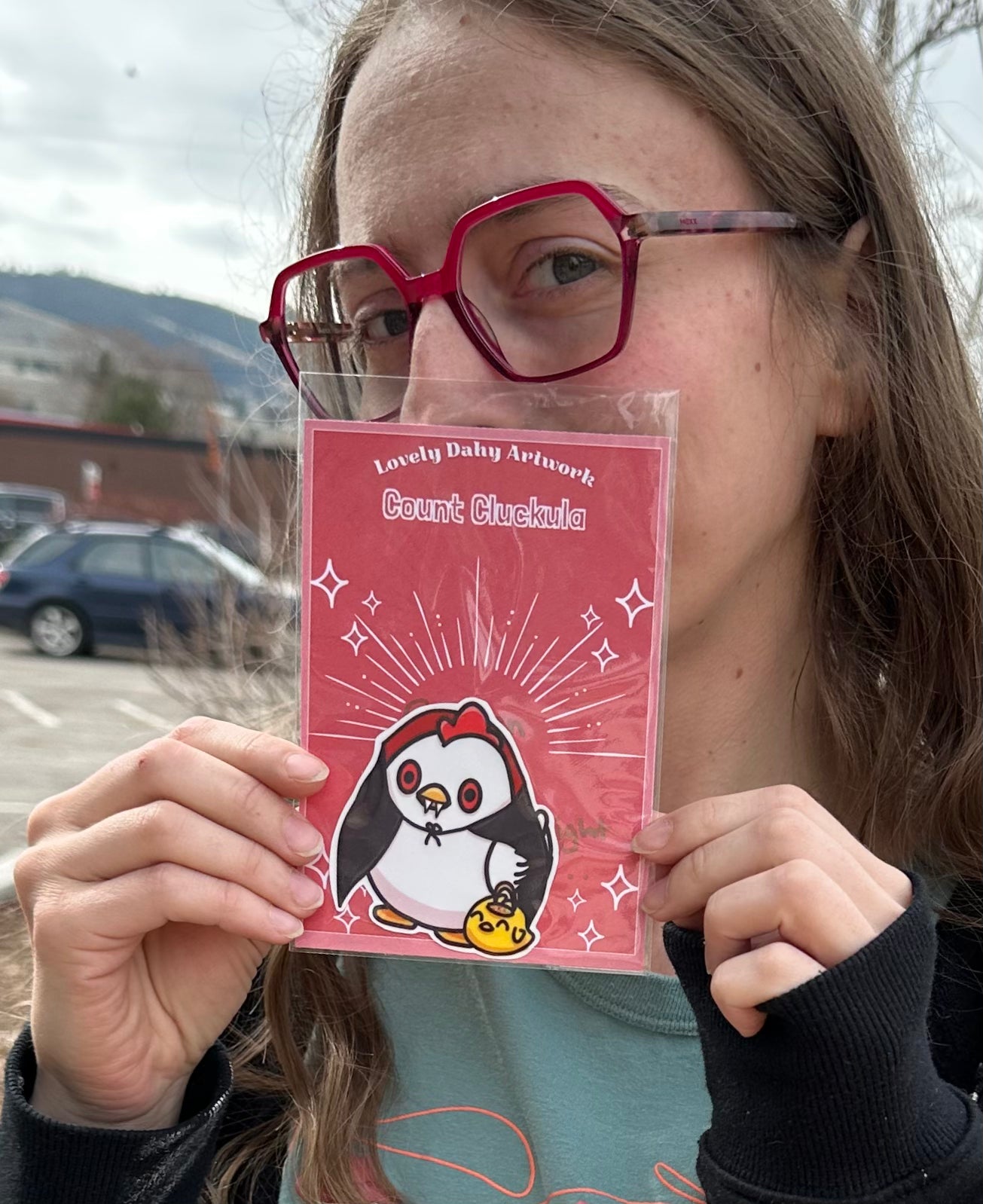 Count Cluckula Vinyl Sticker