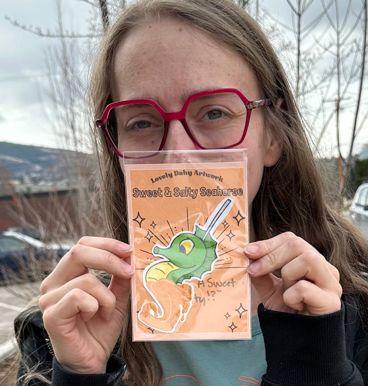 Sweet & Salty Seahorse Vinyl Sticker