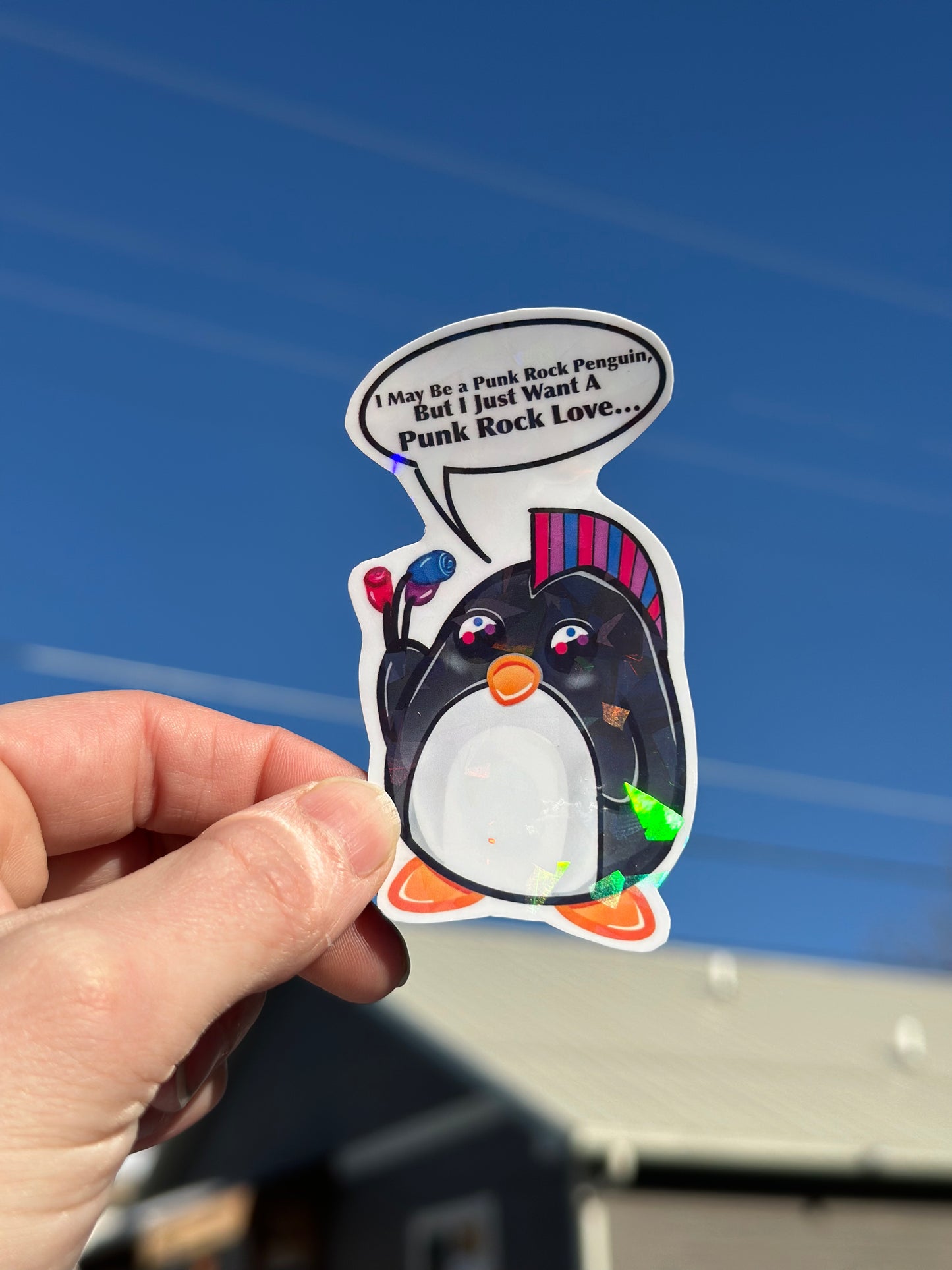 Bisexual Punk Penguin Vinyl Sticker – Pride Collection