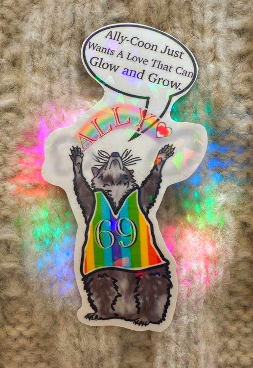Ally-Coon Vinyl Sticker – Pride Collection