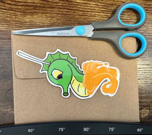 Sweet & Salty Seahorse Vinyl Sticker