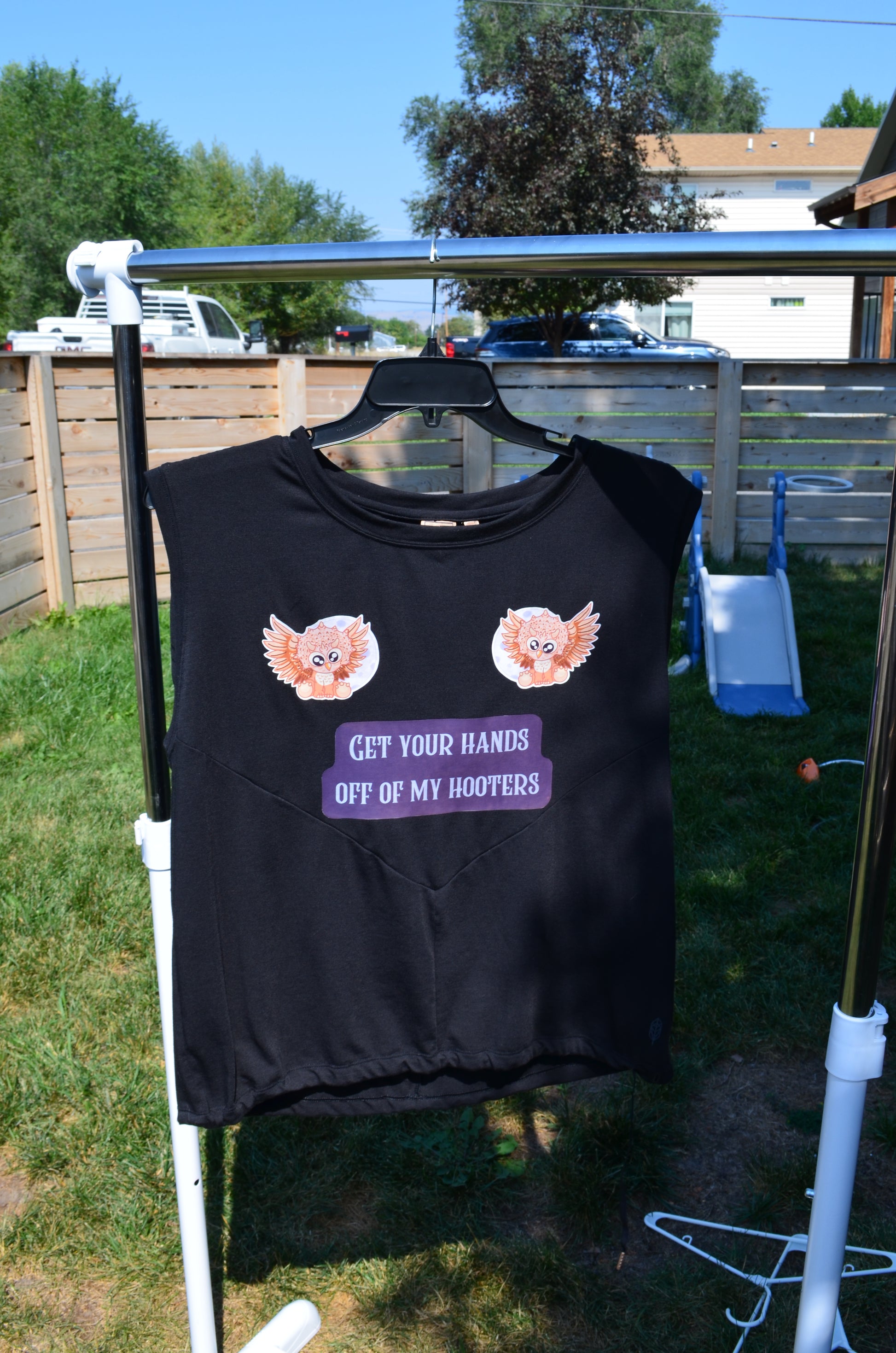 “Get Your Hands Off My Hooters” Tank Top