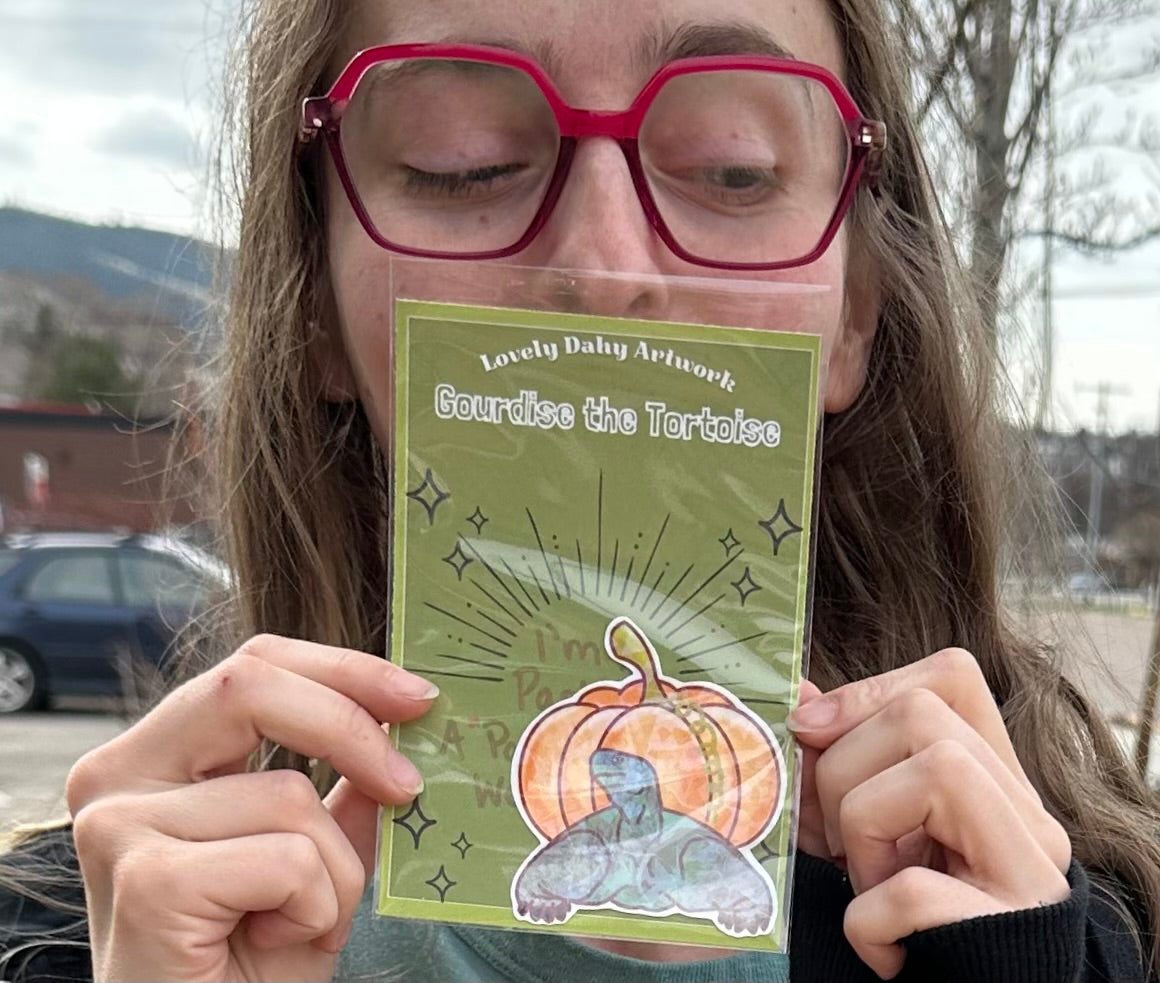 Gourdise the Tortoise Vinyl Sticker