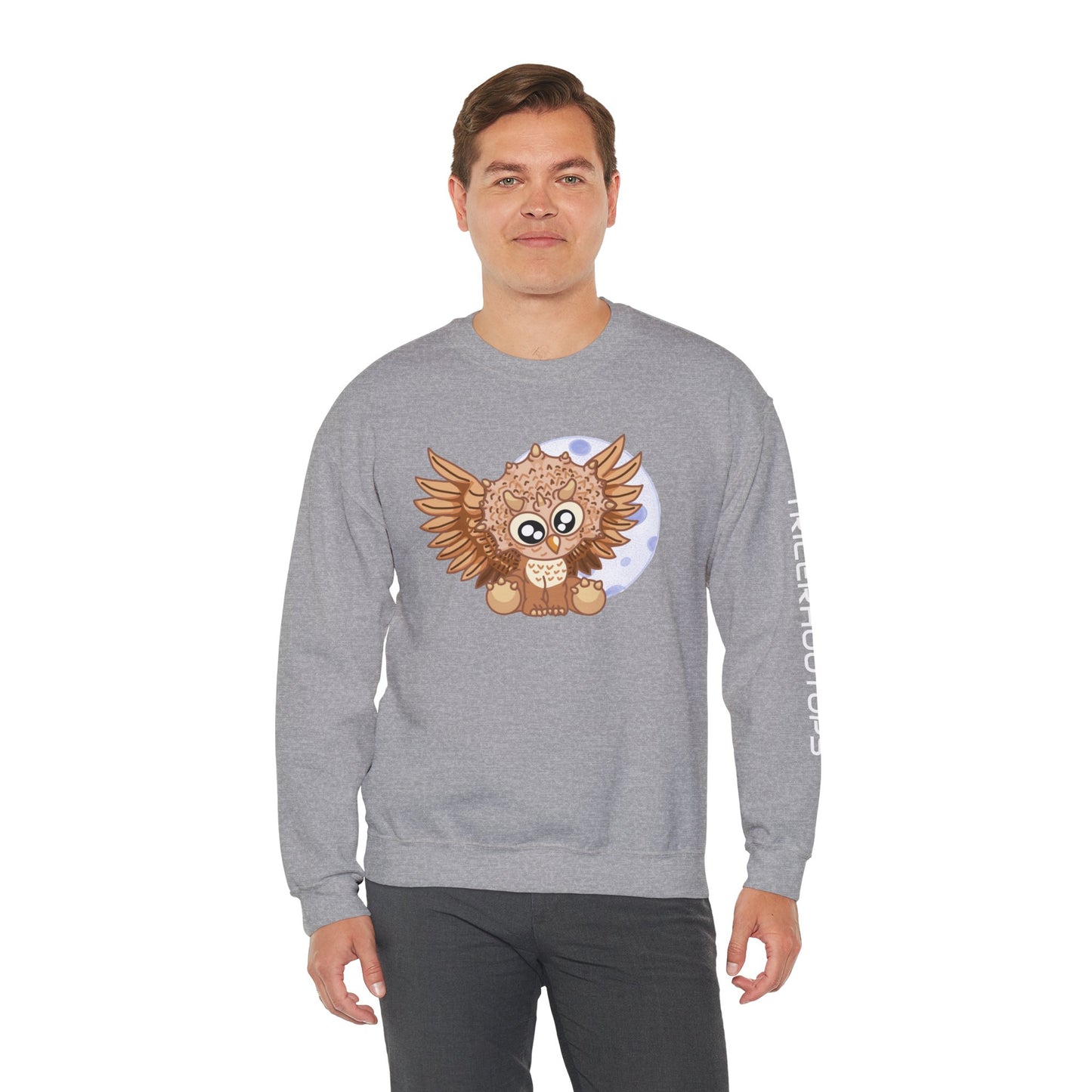 TricerHOOTops LDA Design Crewneck Sweatshirt Unisex Heavy Blend™