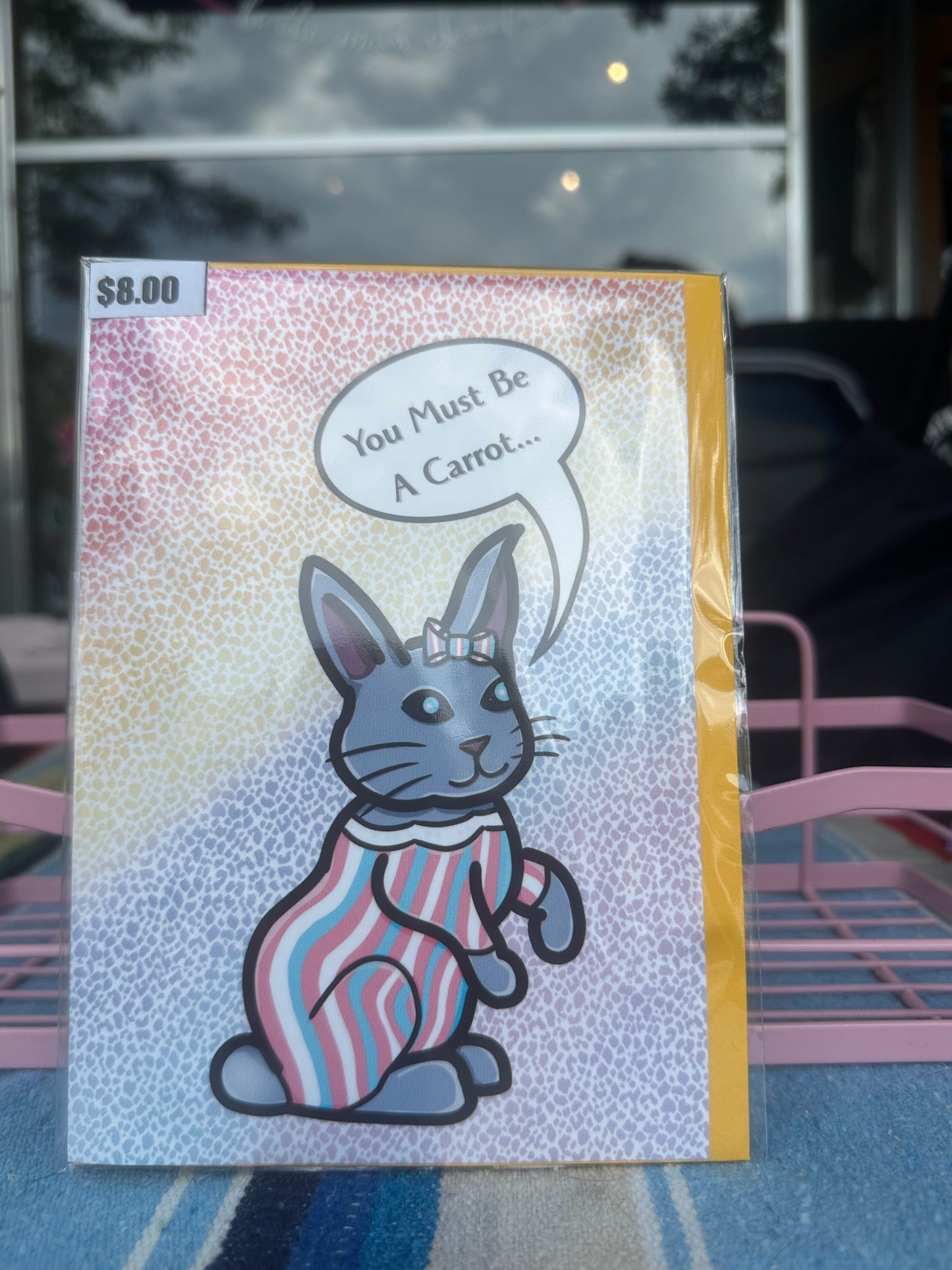Transgender Love Bunny Greeting Card