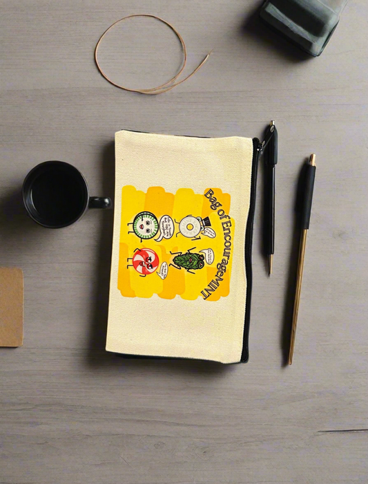 Bag of EncourageMINT Zipper Pouch Black Zipper NO HANDLE