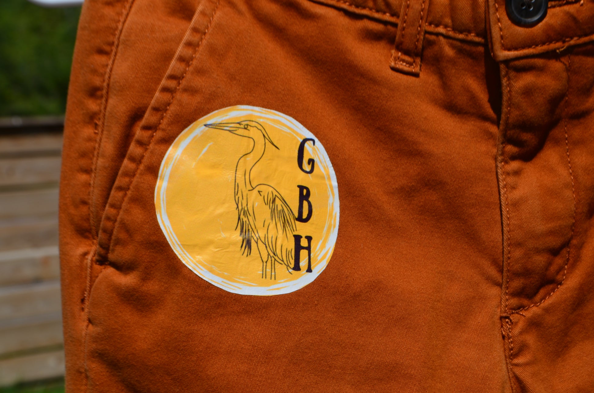 Great Blue Heron and Rainbow Trout Pants