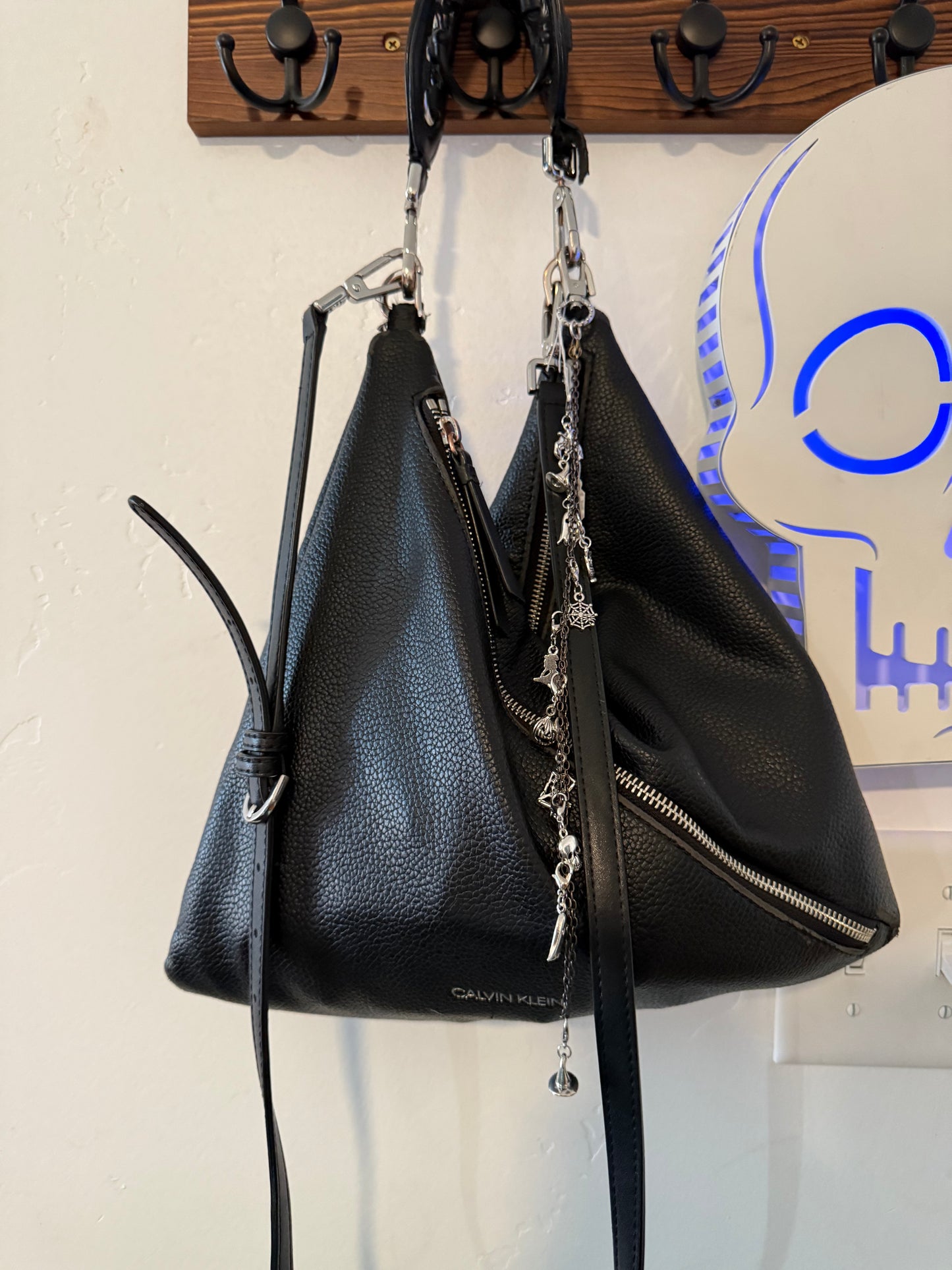 Handcrafted Upcycled Charm Chain – Silver Clasp with Silver Thrifted Accents