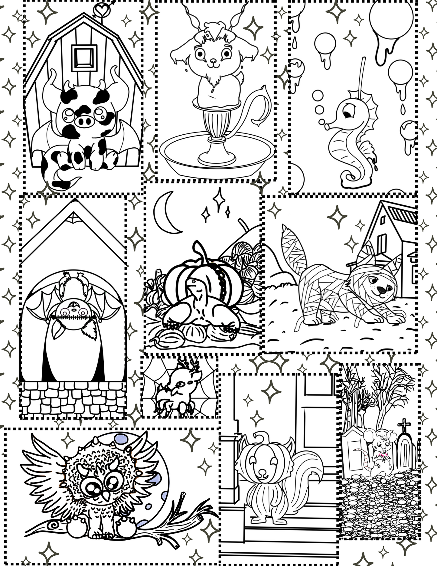 Mashup Critter Coloring Book