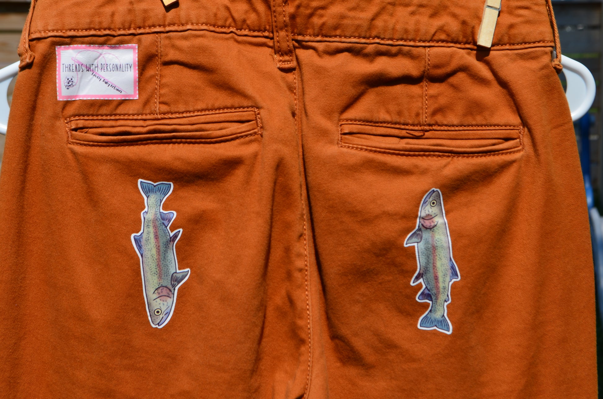 Great Blue Heron and Rainbow Trout Pants
