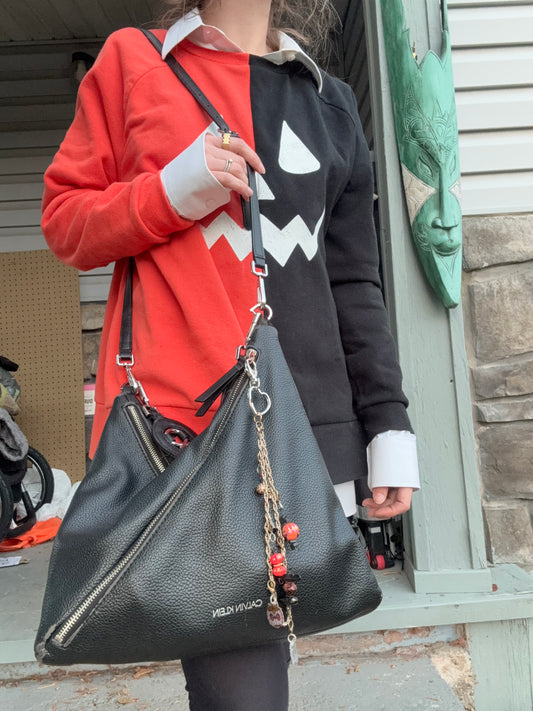 Handcrafted Halloween Multipurpose Keychain – Gold Chain with Boo Berry & Beaded Charms