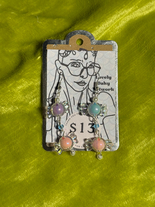 Mismatched Candy Pop Earrings — 2.5” Dangle