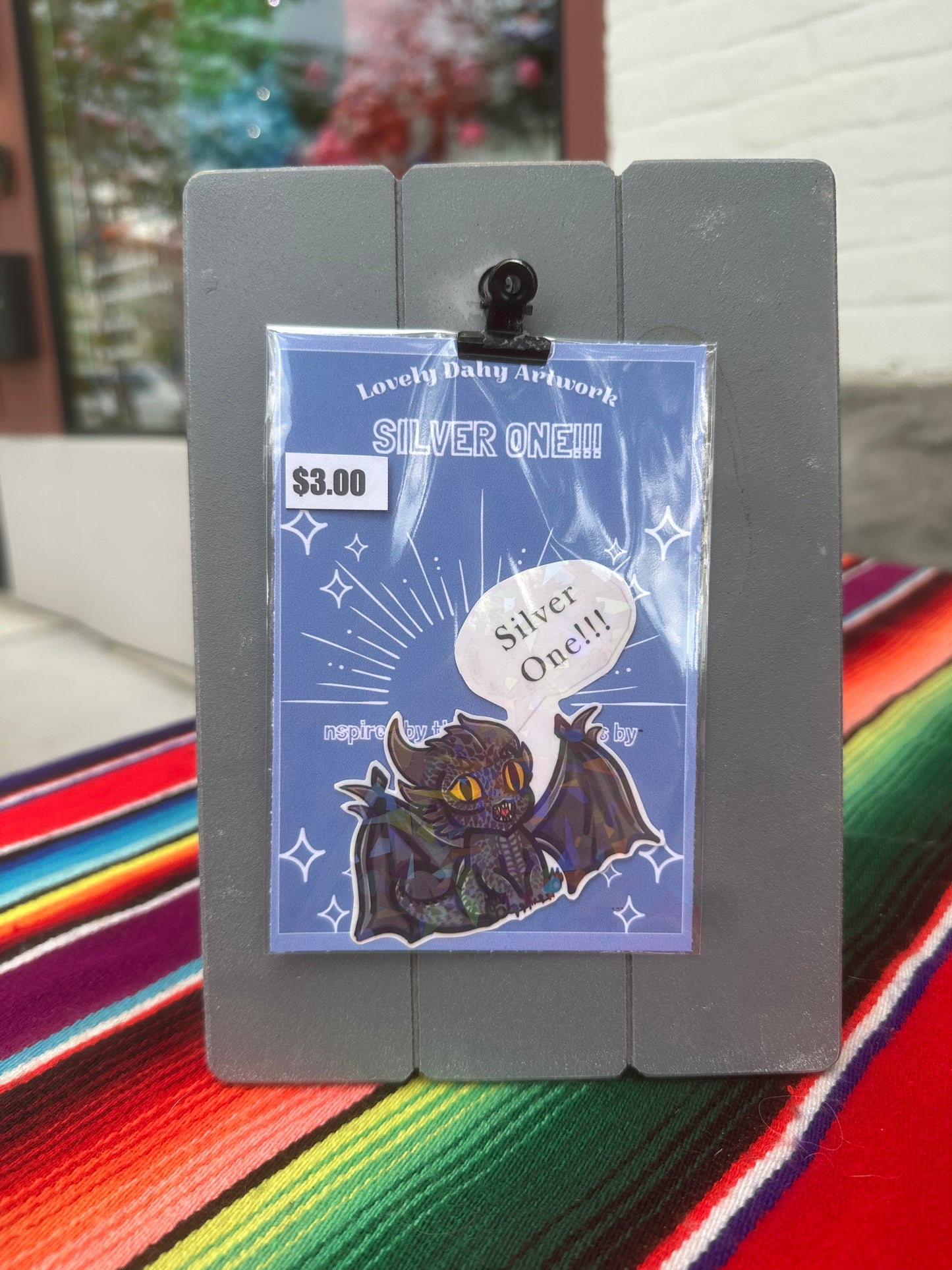 Silver One Vinyl Sticker