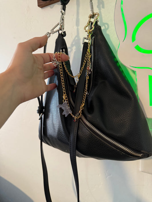 Multipurpose Upcycled Charm Chain | “Are You My Mummy” Dog Bone Carabiner Keychain