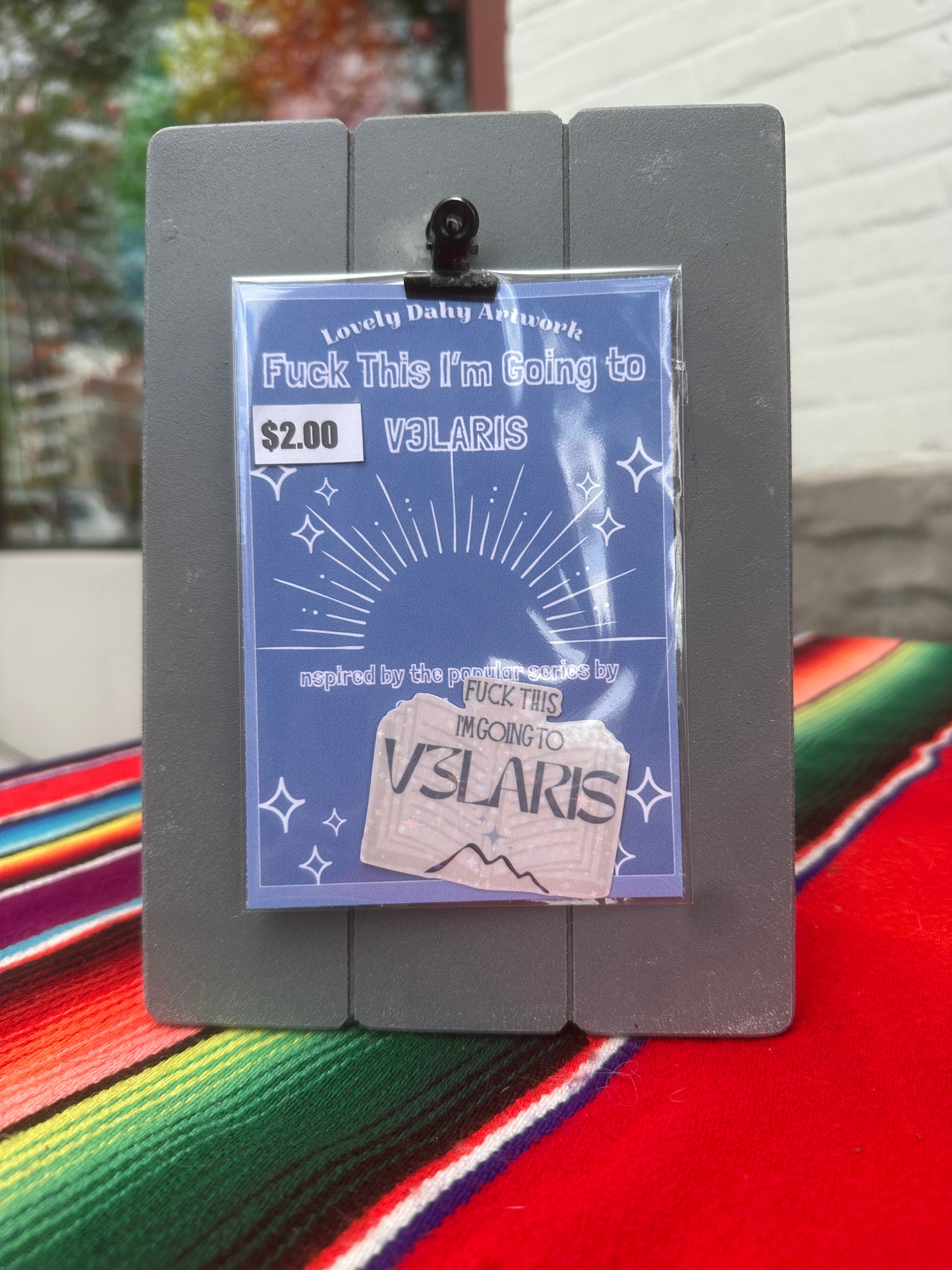 “Fuck, This Is Going to V3LARIS” Vinyl Sticker – ACOTAR Inspired, Empowered Book Girlies Collection