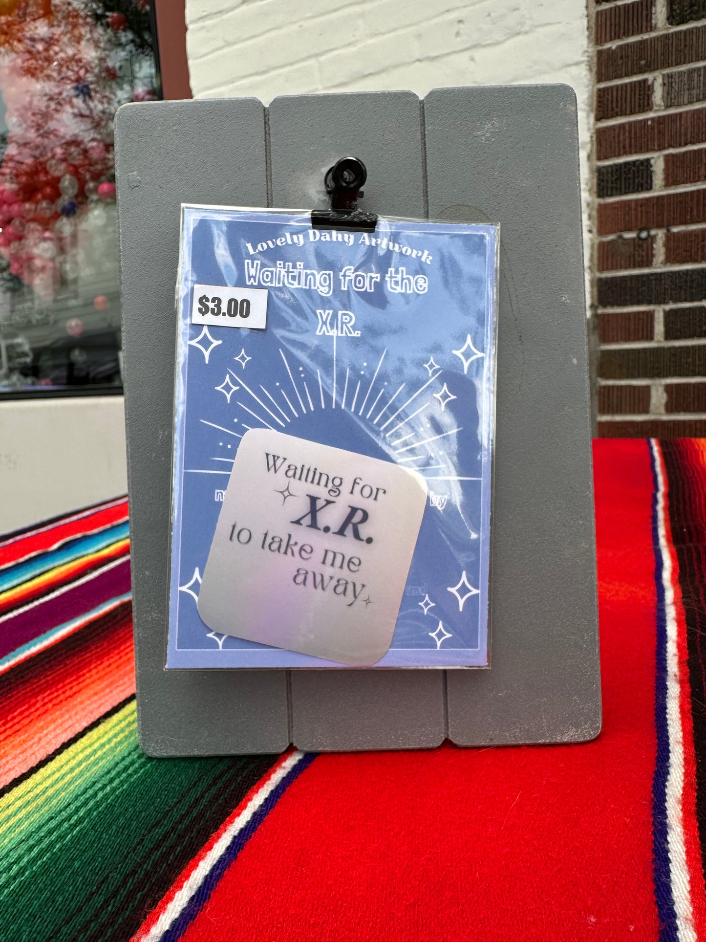 Waiting for X.R. Vinyl Sticker – Empowered Book Girlies Collection