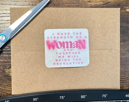 Women Will Bring the Revolution 2"x2.5" Vinyl Sticker