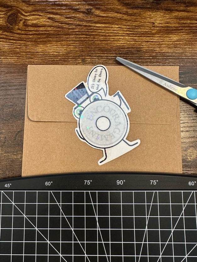 Top Hat EncourageMINT Vinyl Sticker