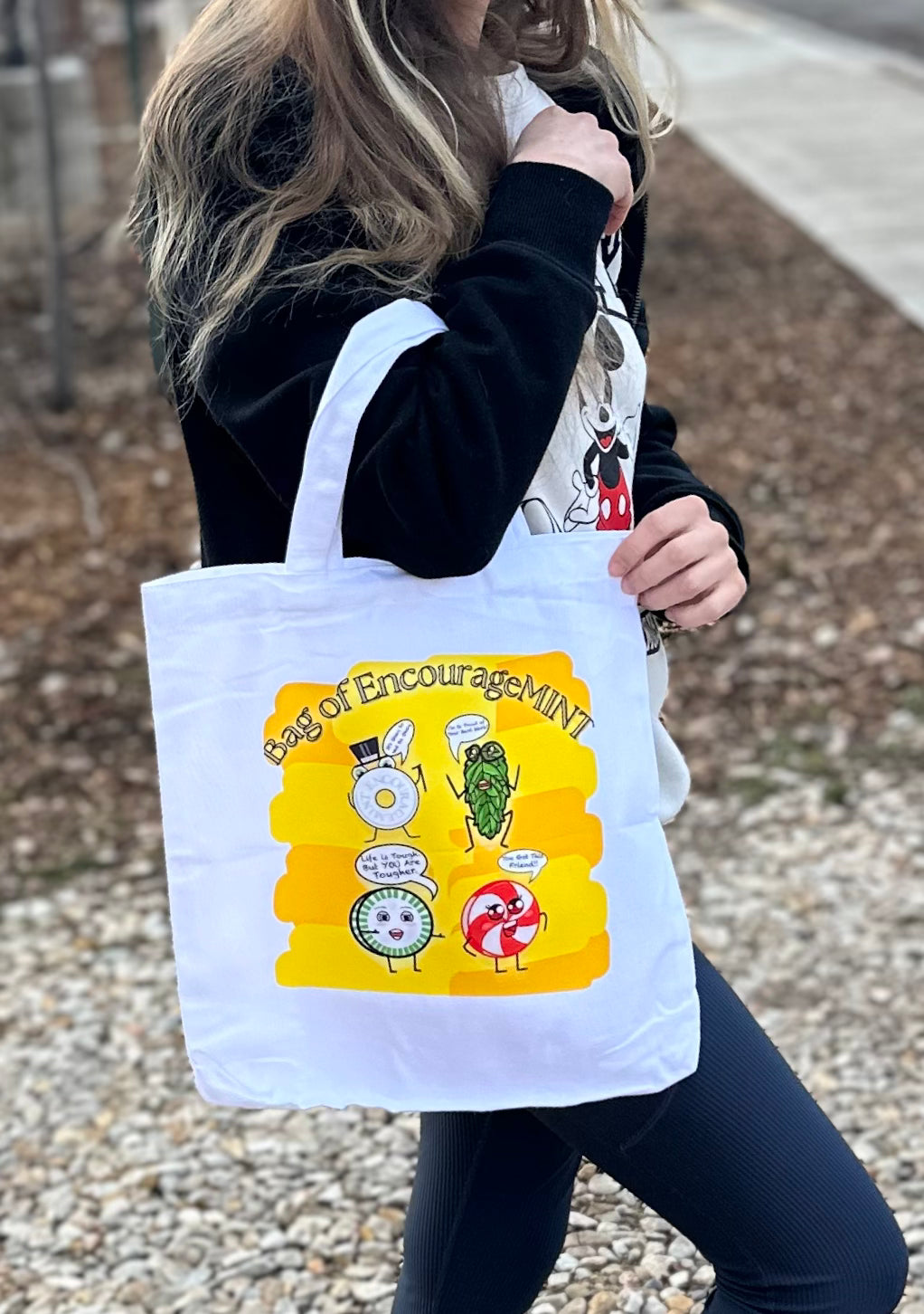 Bag of EncourageMINTS Tote Bags