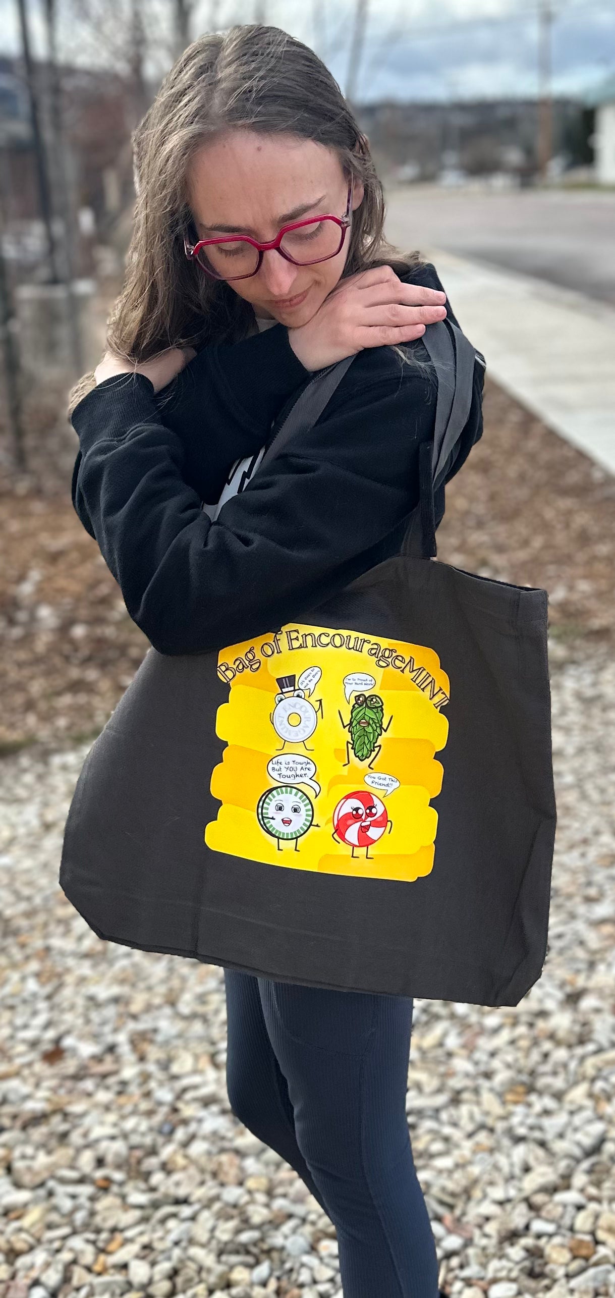 Bag of EncourageMINTS Tote Bags
