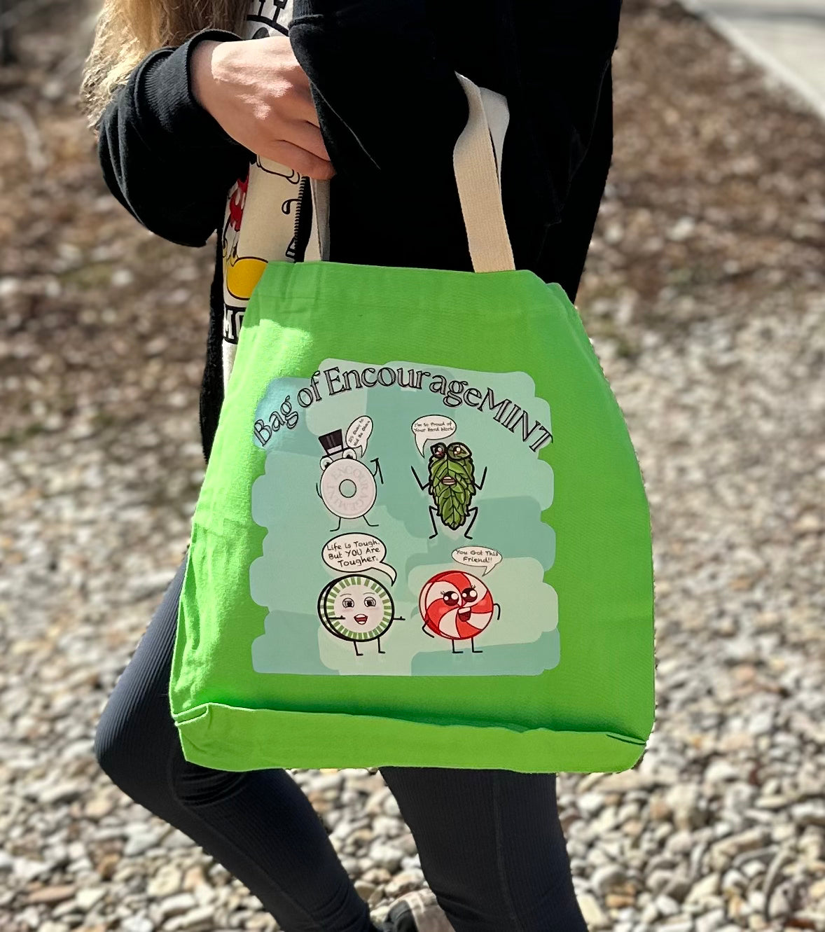Bag of EncourageMINTS Tote Bags
