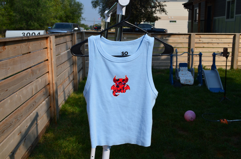 Cute As A Cow. As Feisty As a Demon Tank Top