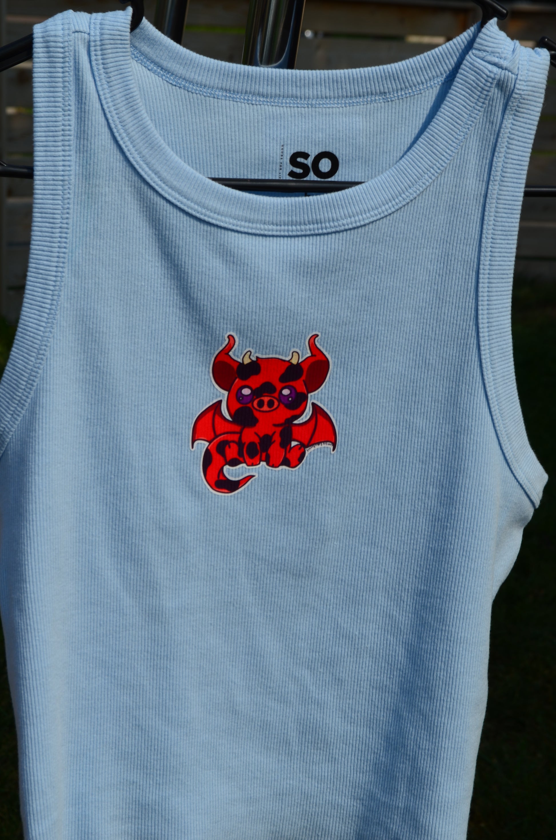 Cute As A Cow. As Feisty As a Demon Tank Top