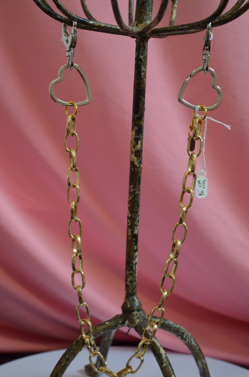 Silver Clasp 16" Gold Bag Chain