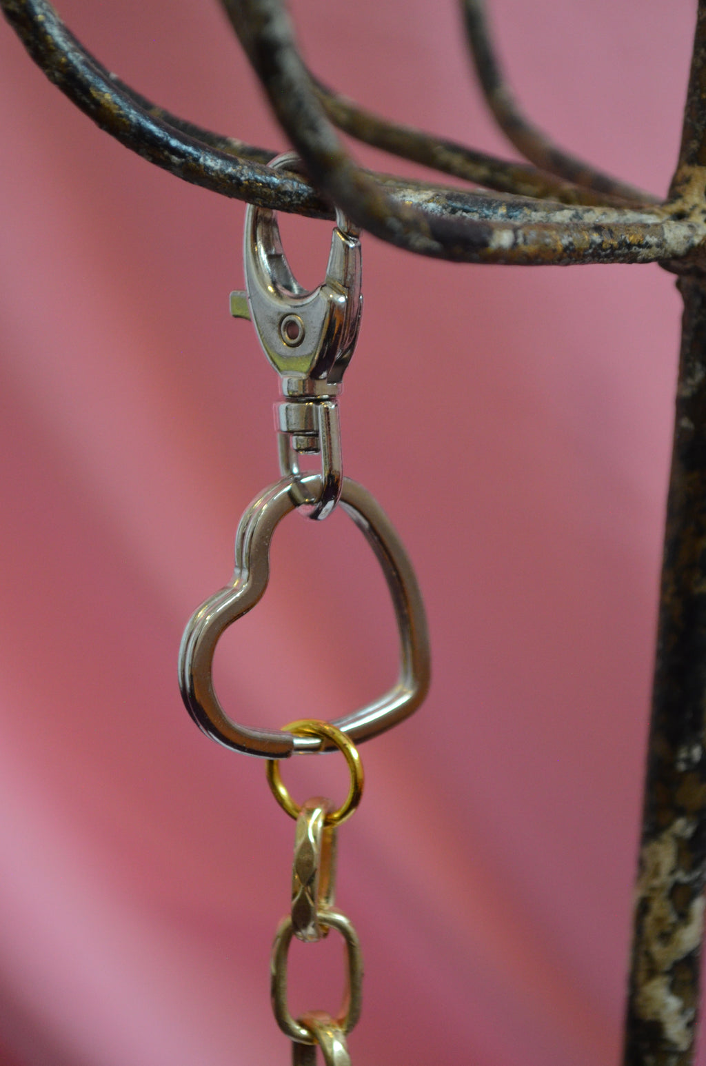 Silver Clasp 16" Gold Bag Chain