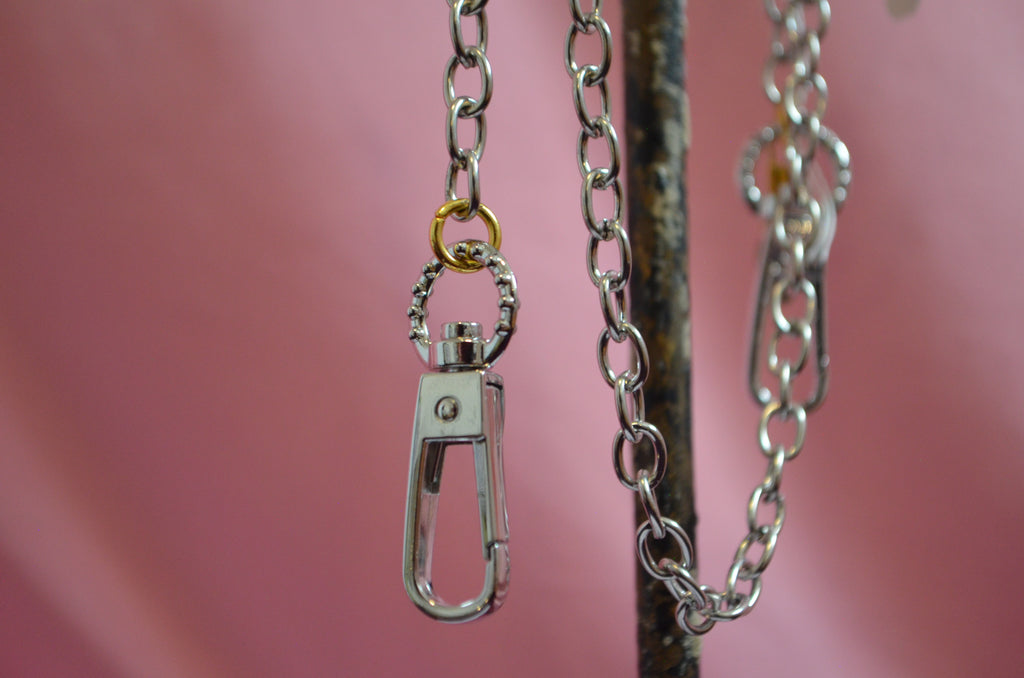 Silver Clasp 15" Silver Bag Chain